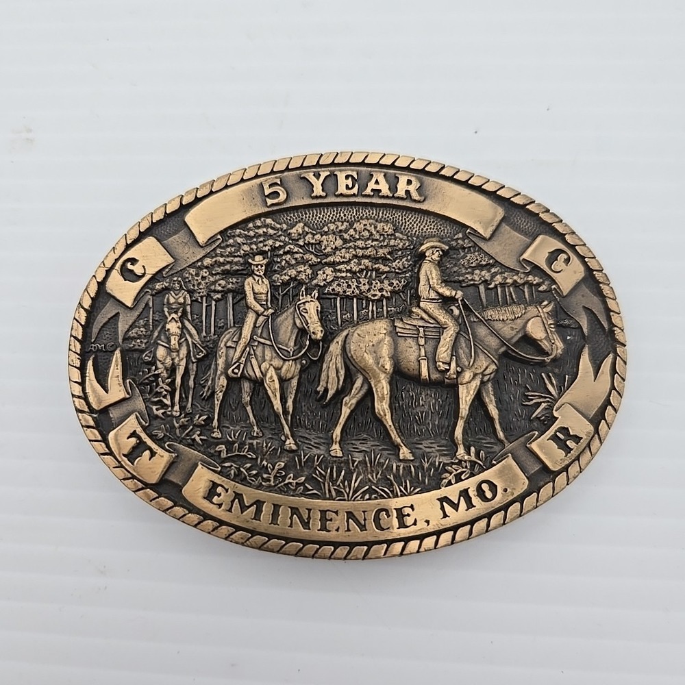 VINTAGE AWARD DESIGN‎ MEDALS 5 YEAR EMINENCE MO. BELT BUCKLE